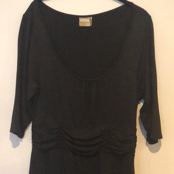 TALL Athleta scoop neck dress, black, XL - Picture 3 of 13